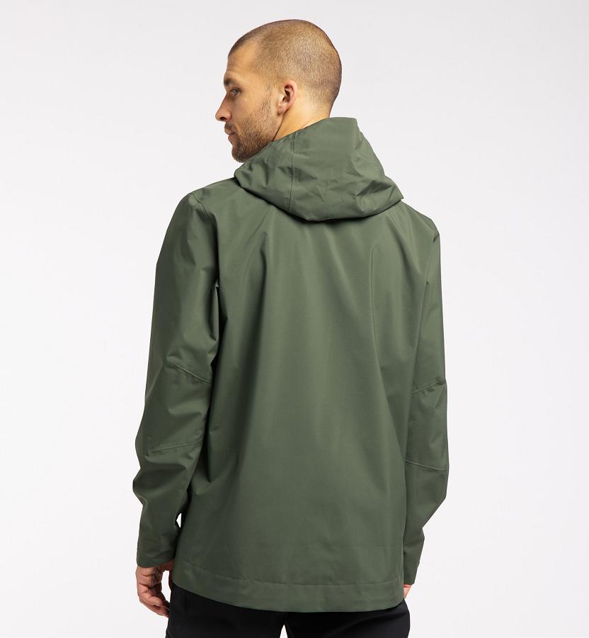 Haglöfs Mens Tjärn Waterproof Jacket Dark Green New Zealand 21458PBCD